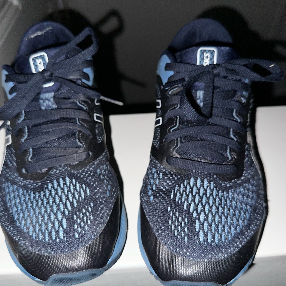 Navy blue ASICS sneakers